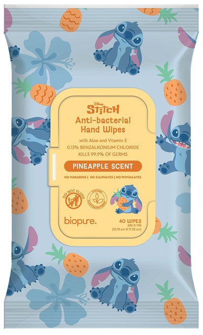 Antibacterial Wipes (Biopure Antibacterial Wipe Stitch Sweet Pineapple Label3)